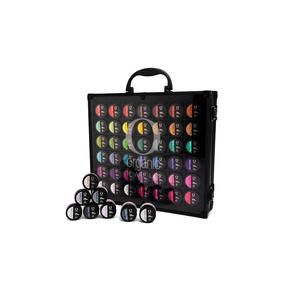 C Nail Glitter Collection maletín de lujo para arte de uñas tarro de polvo acrílico herramienta de transporte estuche pequeño - Product Image 1