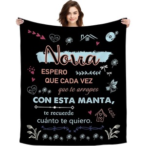 Couverture en flanelle motif chat de dessin animé mignon, couverture de sieste douillette et super douce pour l'hiver, impression personnalisée, vente en gros - Product Image 3