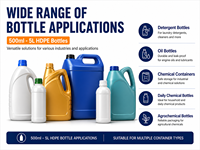 Precio de Fábrica Directo de China para Máquina de Moldeo por Soplado de Plástico para Producción de Botellas y Bidones de HDPE con Larga Vida Útil
