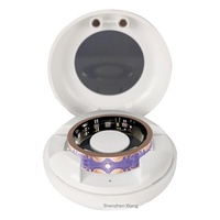 Bague connectée V10 Slim en émail pour le suivi transfrontalier de la fréquence cardiaque, de l'oxygène sanguin, du sommeil et des pas, étanche