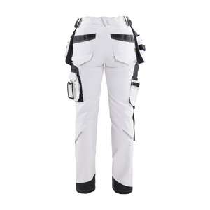 BLAKLADER - 717916451098C38 Pantalones de pintor para mujer 4 vías elásticos Blanco/Gris oscuro-PANTALÓN DE TRABAJO EAN 7330509802052 - Product Image 2