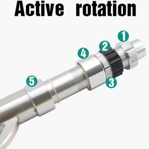 Accessoires de canne à pêche à la traîne réglables, poignée en aluminium, combo coudé et droit, action lente, pour la pêche en eau salée, gros gibier, requin - Product Image 3