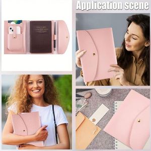 Personalized PU Leather Promotional Handmade Notebook Cover Card Slots Refillable Case A5 Travelers Envelope Welcome <b>Gifts</b> - Product Image 3