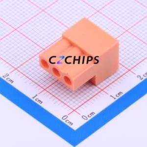 HT396K-3.96-3P Plug-in Terminal Block P=3.96mm Connector ( Connector Type: Male Plug )( Construction: 1x3P )( Pitch: 3.96mm ) - Product Image 2