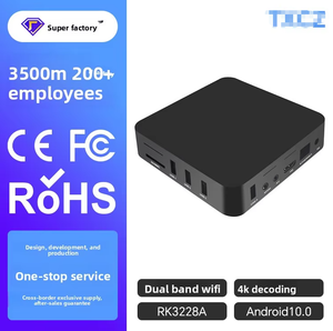Boîtier <span class=keywords><strong>TV</strong></span> intelligent Android 10.0 Rockchip RK3229 4K avec streaming réseau sans fil - Product Image 2