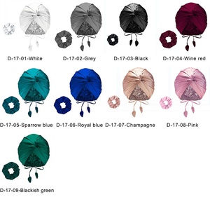 Bandeau de créateur pour femme et bonnet turban avec chouchous - Product Image 3