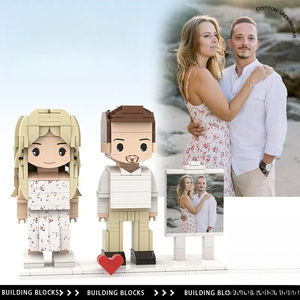 Dropshipping Gift Building Block ritratto personalizzato blocco da costruzione per bambola regalo di compleanno foto costruzione di persone Pet <span class=keywords><strong>Doll</strong></span> - Product Image 2