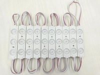 Módulo led do único brilho 12v, cor única smd 5630 com lente para a propaganda da iluminação