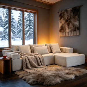 Living Room Furniture L-Shaped Modular Reclining Sectional <b>Sofa</b> Set Sponge Filled Fabric <b>Modern</b> Design Eco-Friendly <b>Sofa</b> <b>Bed</b> - Product Image 2