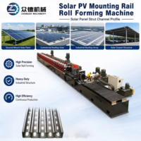 Machine de formage à froid pour supports de panneaux solaires en profilés, personnalisable, pour la fabrication de supports photovoltaïques