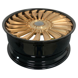 Rueda forjada de 2 piezas de fibra de carbono de bronce para Bmw Alpina X7 para Benz Gls 380 G63 Mustang <span class=keywords><strong>Gt</strong></span> Ferrari <span class=keywords><strong>488</strong></span> E63s para nio ES8 Audi Q - Product Image 1