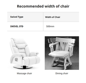 Modelo Estándar Versátil Japonés Giratorio STD con Giro de 360 Grados °   Piezas y accesorios de rotación libre para muebles y sillas - Product Image 2