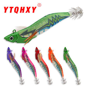 Leurre de pêche Ytqhxy pour crevettes, 13,4 cm, 38,5 g, appât de fond pour la pêche en mer, poisson d'eau salée, artificiel, lumineux dans le noir, cinq couleurs, avec hameçons - Product Image 2