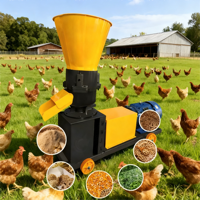 Youwell Nouvelle machine à granulés d'aliments pour volailles/bovins à moteur diesel/électrique en acier au carbone haute efficacité 22 kW, capacité 800 kg/h