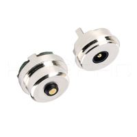 Connecteur d'alimentation magnétique micro circulaire HYTEPRO M423 à 2 broches, 2A 5 à 24V, à travers trou, pour appareils portables, dispositifs et électronique grand public