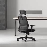 Mobilier de bureau ergonomique à dossier haut et confortable Support lombaire Chaise de bureau de direction pivotante en métal pour patron