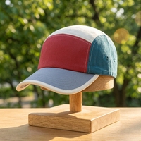 Gorra Deportiva de 5 Paneles con Logotipo Personalizado al por Mayor, Transpirable, 100% Algodón, Ligera, Sin Estructura, para Marcas, al por Mayor