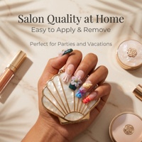 Faux ongles à presser pré-dessinés, couvrance totale, avec colle, qualité salon, carrés PMMA, 10 pièces, forme Stiletto, motif Papillon