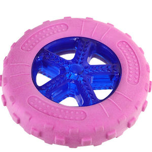 Pet ürünleri aşınmaya dayanıklı ve Bite dayanıklı lastik köpek oyuncaklar açık eğitim taşlama diş temizleme tepsisi şekli oyuncak - Product Image 5