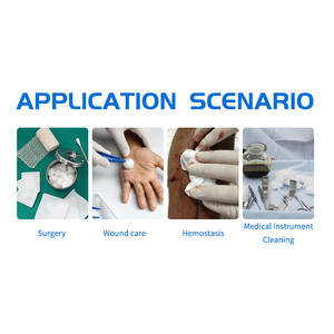 Clinica medica ospedaliera dentale assorbente cotone materiale Sterile blu linea palla di garza - Product Image 6