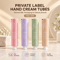 Tube de crème pour les mains en aluminium-plastique, type assemblé, avec vis, logo personnalisé, impression UV, remplacement pratique, corps séparé