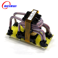 Transformateur haute fréquence personnalisé à noyau de ferrite en cuivre vertical, bobinage BR 2623, 68k-100kHz, bornes fixées en époxy BEIRUI