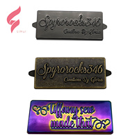 Placas de Identificación Metálicas Personalizadas Lihui con Diseño de Leopardo y Tornillos, Diferentes Tipos de Accesorios Metálicos para Cinturón/Bolso