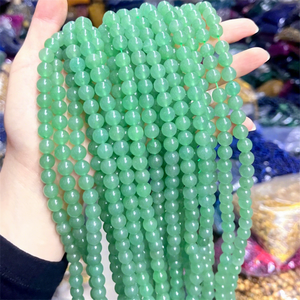 Perles en vrac en gros, perles en pierre naturelle, perles en aventurine verte pour la fabrication de bijoux - Product Image 2
