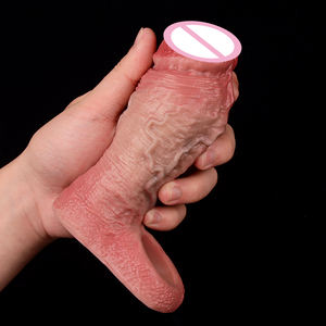 Nieuwe Gemakkelijk Verkrijgbare Heren Seksspeeltjes Zacht Siliconen Penisverlenger Vergroter Vloeibare Pomp Realistische <span class=keywords><strong>Dildo</strong></span> Haan Ring - Product Image 3