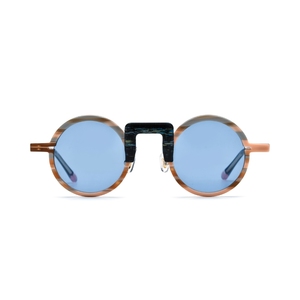 Lunettes de soleil polarisées UV400 rétro rondes à monture complète en acétate de luxe avec rivets, unisexe, mode, protection solaire, extérieur - Product Image 5