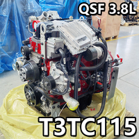 Ensemble moteur diesel Foton 4 cylindres d'origine Tier3 à démarrage électrique 86 kW QSF3.8 avec moteur et pompe pour la construction