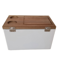 Glacière isotherme en bois 10L/15L/20L/30L/40L/50L avec poignées pour la plage et la natation