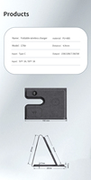 Chargeurs sans fil multifonctionnels 3-en-1 pour téléphone portable, support pliable en cuir, station extérieure Type C, tendance dropshipping