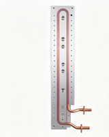 Plaque froide liquide en aluminium OEM, dissipateur thermique refroidi par eau avec tubes en cuivre usinés CNC sur mesure pour module d'onduleur laser et de charge de VE