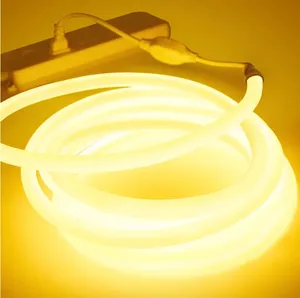 Wholesale 360&deg; <strong>LED</strong> Neon Strip <strong>Light</strong> Waterproof Warm White Flexible <strong>LED</strong> <strong>Rope</strong> for Building Gaming Room Kids Wall DIY Decor - Product Image 2