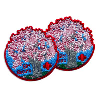 Sweat-shirts personnalisés écologiques de forme rectangulaire avec broderie en chenille, matière chenille douce et patchs brodés