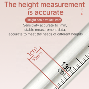 휴대용 의료용 신장계 70-190cm 알루미늄 합금 접이식 신장 측정 막대 자 가정용 - Product Image 5