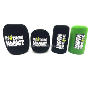 Drapeau de microphone radio cube blanc imprimé sur mesure avec logo Shur E SM 7B, drapeau de microphone avec nom de marque - Product Image 6