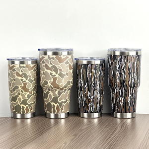 Vaso Térmico Personalizado de Acero Inoxidable con Aislamiento, 20oz 30oz, Diseño de Camuflaje para Deportes al Aire Libre y Viajes - Product Image 5