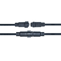 Connecteur circulaire étanche surmoulé à verrouillage automatique, 2 à 8 broches, en alliage de cuivre ignifuge PA66, pour faisceau de câbles fil à fil