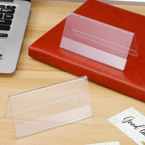 <span class=keywords><strong>Acrylic</strong></span> hình chữ V giữ dấu bàn hai mặt cho hội nghị Bảng Tên tấm hiển thị đứng đánh bóng cho quảng cáo - Product Image 5