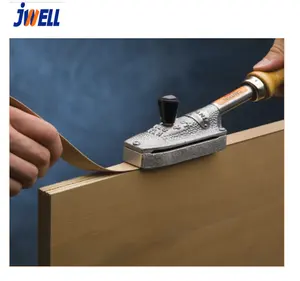 JWELL caliente venta personalizada de melamina de plástico de madera de PVC bandas de borde de la cinta de perfil de línea de máquina de extrusión de la máquina de