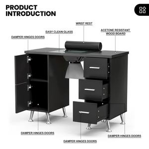 Diseño moderno <span class=keywords><strong>para</strong></span> muebles de salón de <span class=keywords><strong>uñas</strong></span> <span class=keywords><strong>Amazon</strong></span> Europa-América Exportación Nueva belleza <span class=keywords><strong>Mesa</strong></span> de manicura profesional <span class=keywords><strong>Mesa</strong></span> de <span class=keywords><strong>uñas</strong></span> - Product Image 2