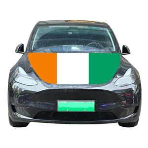 Côte d'ivoire National voiture capot couverture drapeau voiture moteur couverture drapeau en gros personnalisé élastique tissu usine vente directe - Product Image 3