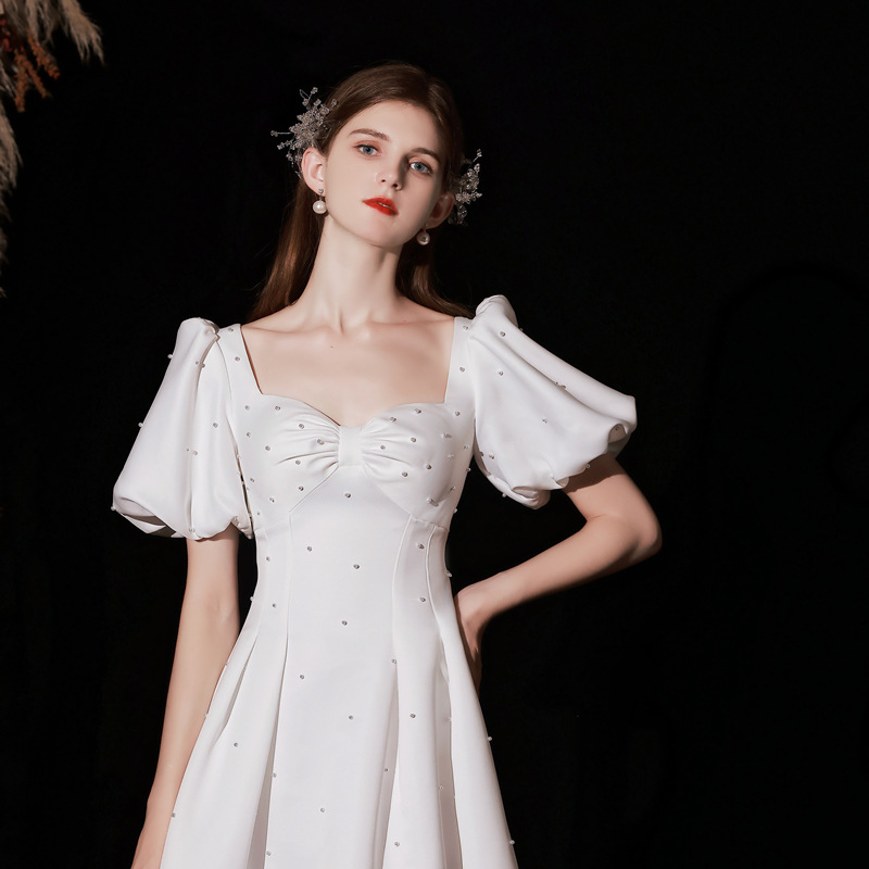 Princess White Mid-Length