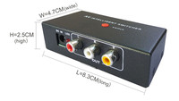 Boîtier de commutation intelligent AV 2 en 1, son haute fidélité, commutateur de matrice de canaux audio vidéo, commutateur à 1 bouton, format de lecture