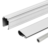 Rails de rideaux en aluminium durables pour stores romains de bureau, accessoires de rideaux en aluminium, vente en gros rapide et personnalisée