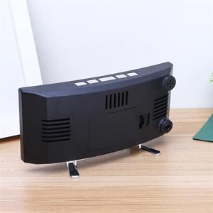 Màn Hình Cong Cá Nhân Sáng Tạo LED Gương Kỹ Thuật Số Đồng Hồ Điện Tử Nhà Máy Tính Để Bàn Báo Thức Đồng Hồ Cạnh Giường Ngủ Đồng Hồ Quà Tặng - Product Image 6