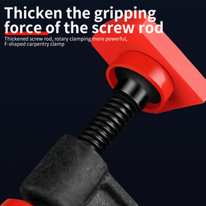 Pince de serrage en F pour menuisier en acier au carbone avec poignée en PP <span class=keywords><strong>TPR</strong></span> pour outils de table et de travail du bois - Product Image 4