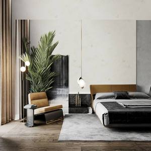 Commercial Wear-resistant Water Resistant Anti-Mildew Seamless <b>Upholstery</b> Wall Covering 100% ES Fiber Textile Fabric for Hotel - Product Image 5